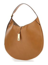 POLO RALPH LAUREN Polo Ralph Lauren Women Brown Shoulder Bag With Logo Detail In Smooth Leather Woman
