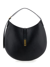 POLO RALPH LAUREN Polo Ralph Lauren Women Shoulder Bag With Smooth Leather Logo Detail Black Woman