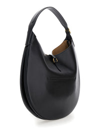 POLO RALPH LAUREN Polo Ralph Lauren Women Shoulder Bag With Smooth Leather Logo Detail Black Woman