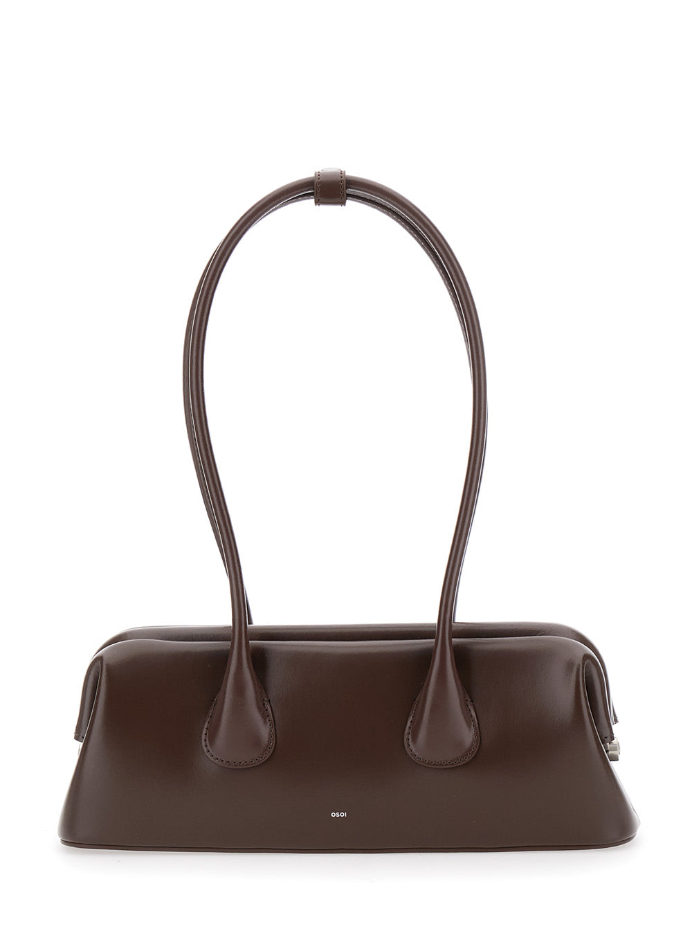 OSOI Osoi Women Boatwide Mini Shoulder Bag In Leather And Brown Color Unisex