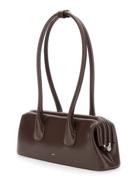 OSOI Osoi Women Boatwide Mini Shoulder Bag In Leather And Brown Color Unisex