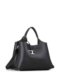 Tod's Women Handbag 'T Timeless' With Embossed Logo And Black Leather Pendant For Women