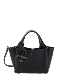 TOD'S Tod's Women Handbag With Removable Metal Pendant In Black Leather For Women