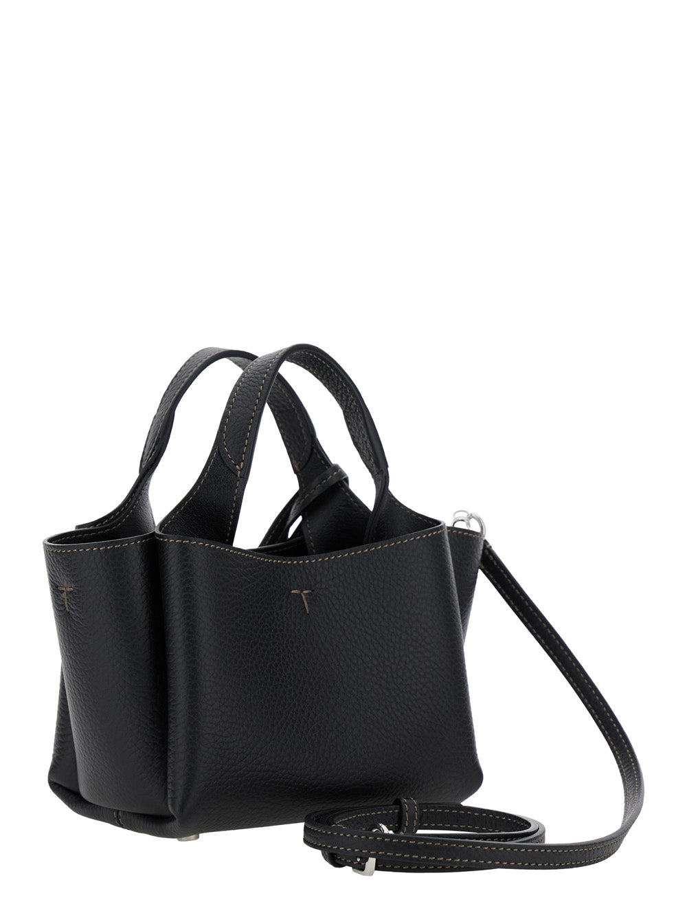 TOD'S Tod's Women Handbag With Removable Metal Pendant In Black Leather For Women