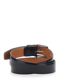 Tod's Men Belt With Adjustable Buckle Closure In Black Leather For Men