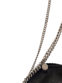 STELLA MCCARTNEY Stella Mccartney Women Tiny Tote Bag With Charm In Black Ecoleather And Silver Hardware Woman