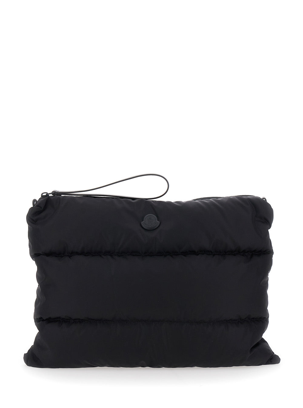 MONCLER Moncler Men Laptop Bag 'Caradoc' With Wrist Strap And Logo Patch On The Front In Black Tech Fabric For Men