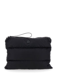 MONCLER Moncler Men Laptop Bag 'Caradoc' With Wrist Strap And Logo Patch On The Front In Black Tech Fabric For Men