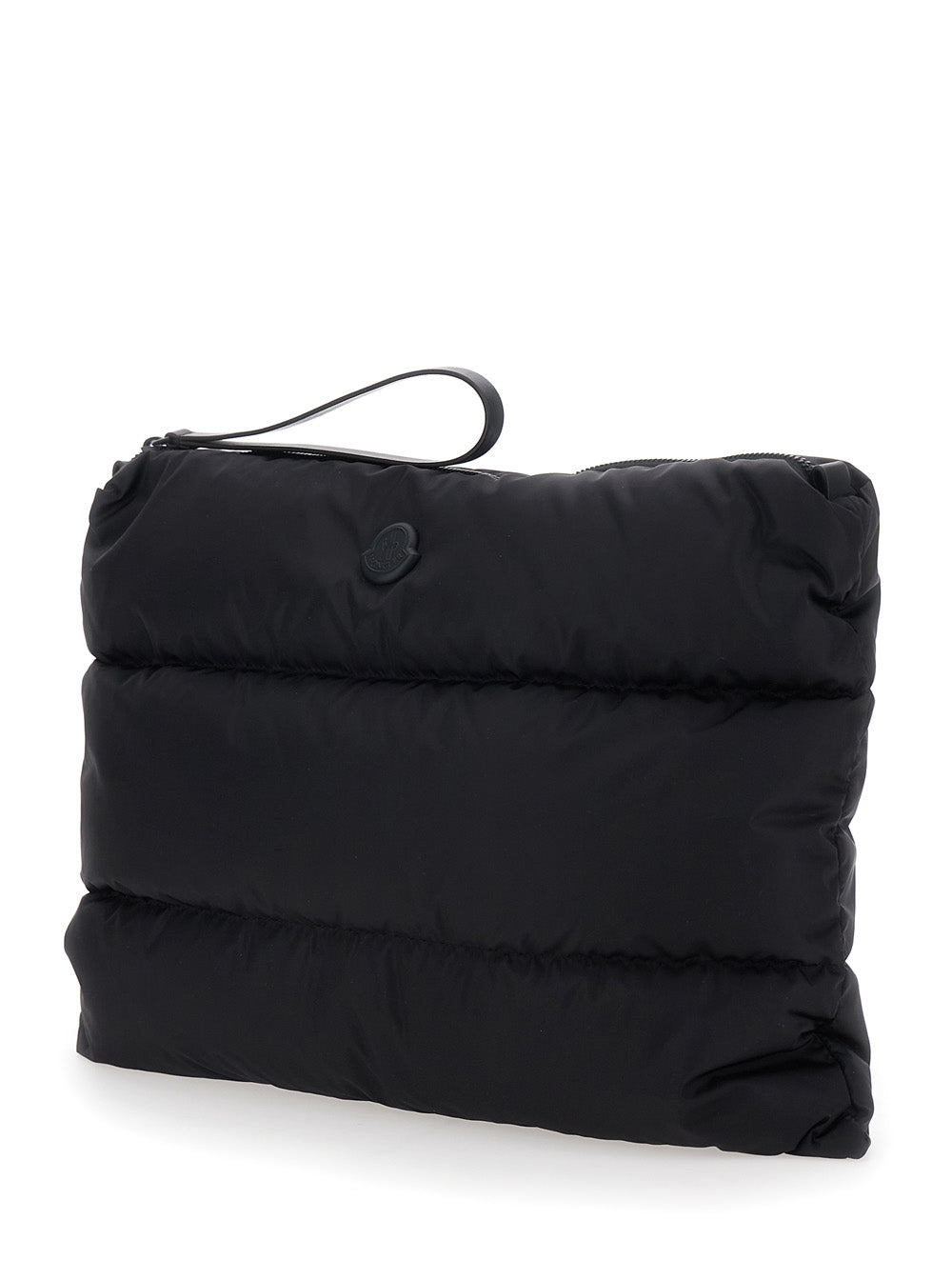 MONCLER Moncler Men Laptop Bag 'Caradoc' With Wrist Strap And Logo Patch On The Front In Black Tech Fabric For Men
