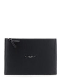 GIVENCHY Givenchy Men 'Antigona' Black Clutch With Logo Lettering On The Front In Leather For Women