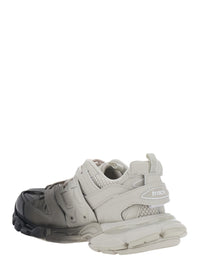 Balenciaga Men 'Track' Black And White Low Top Sneakers With Logo Lettering On The Tongue In Tech Fabric For Men