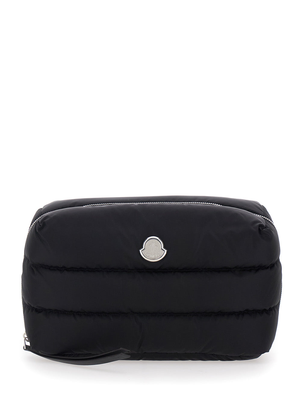 Moncler Women Clutch 'Caradoc' With Patch Logo On The Front In Black Tech Fabric For Women