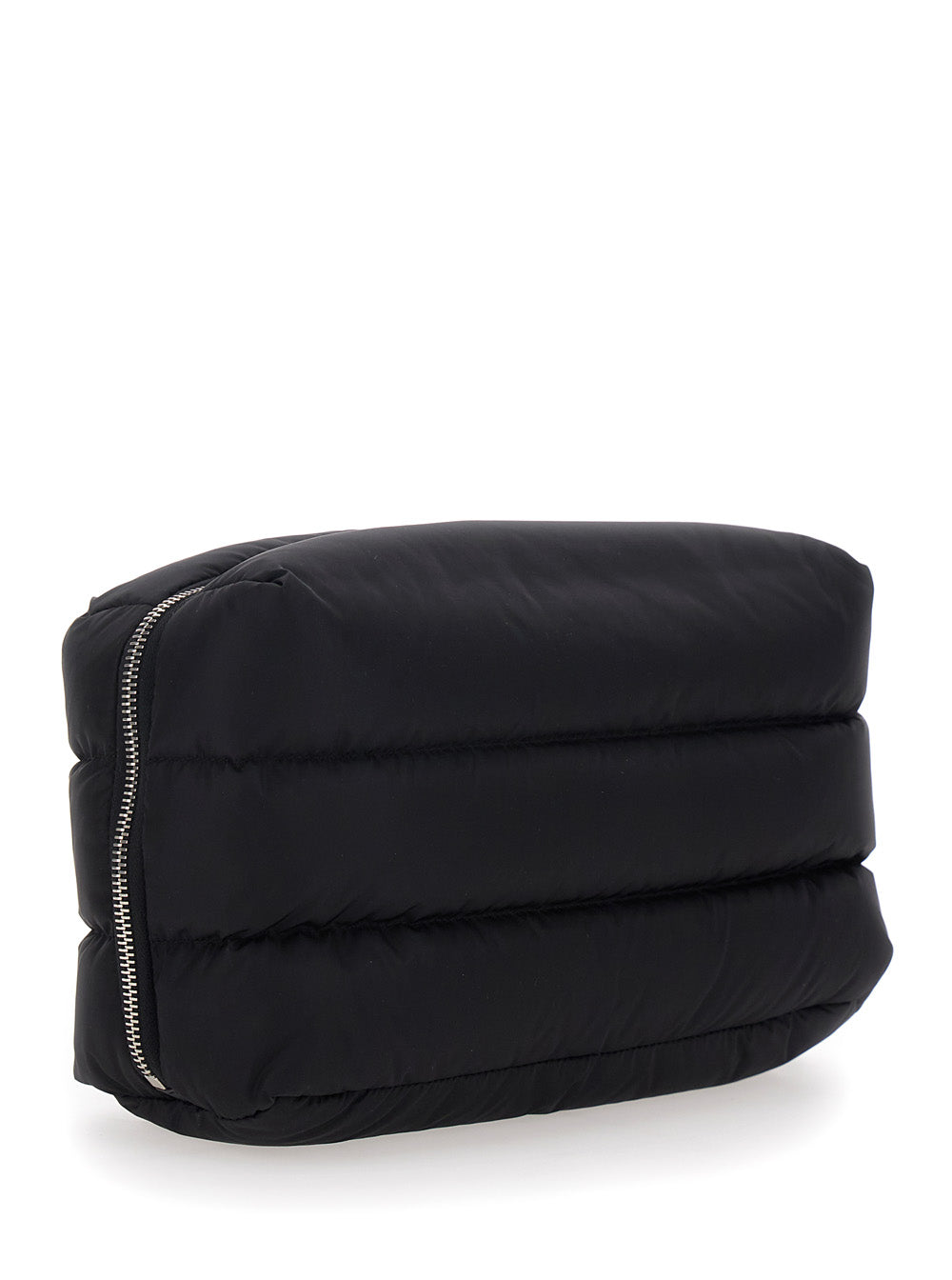 Moncler Women Clutch 'Caradoc' With Patch Logo On The Front In Black Tech Fabric For Women
