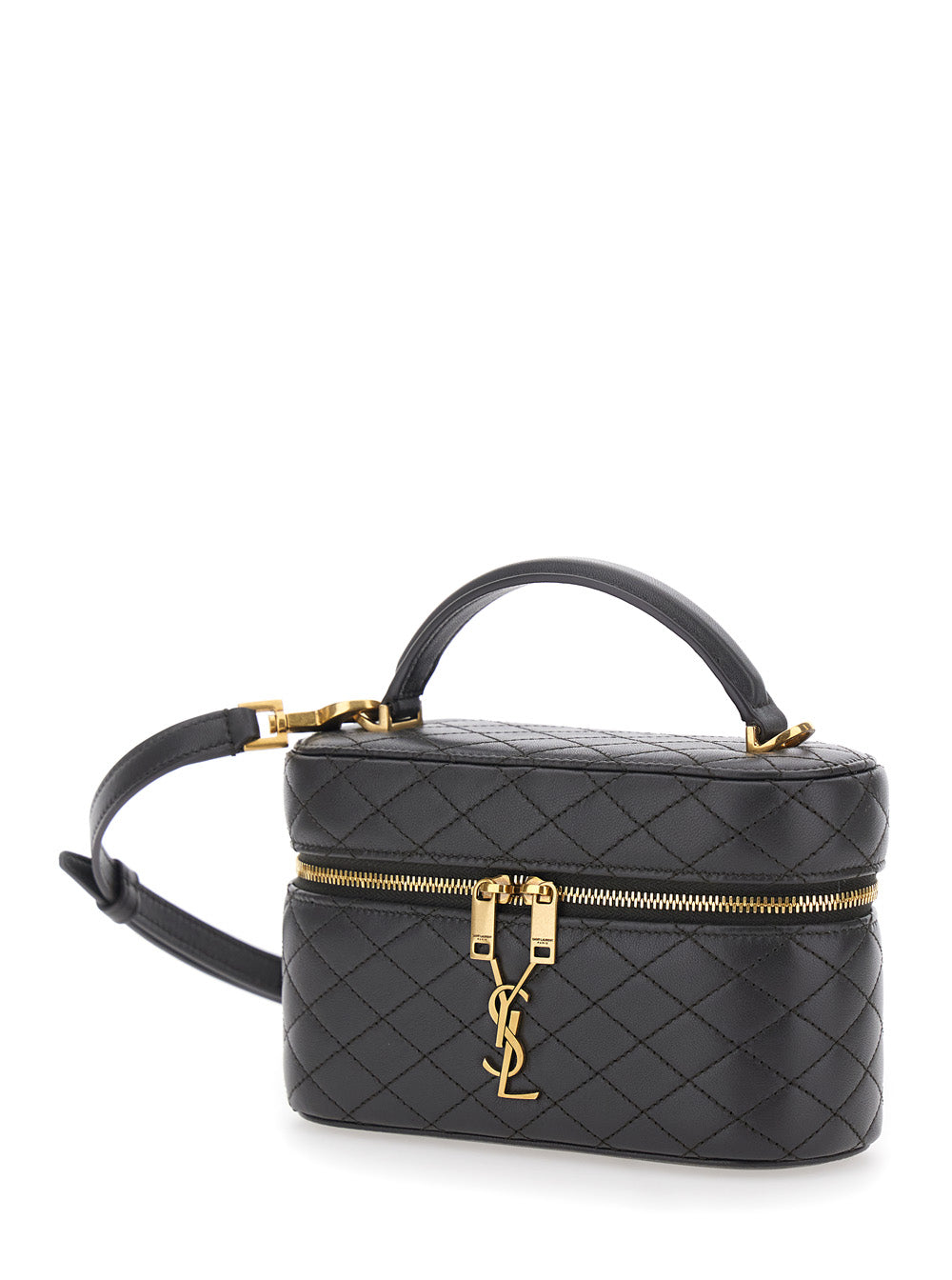 SAINT LAURENT Saint Laurent Women Shoulder Bag 'Gaby' With Gray Leather Details For Women