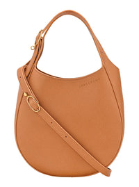 LONGCHAMP Longchamp Women 'Le Foulonné' Brown Shoulder Bag With Adjustable Strap And Logo Lettering On The Front In Grained Leather For Women