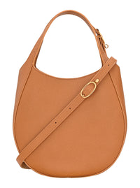 LONGCHAMP Longchamp Women 'Le Foulonné' Brown Shoulder Bag With Adjustable Strap And Logo Lettering On The Front In Grained Leather For Women
