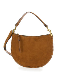 Isabel Marant Women 'Louise' Brown Shoulder Bag With Removable Strap In Suede For Women