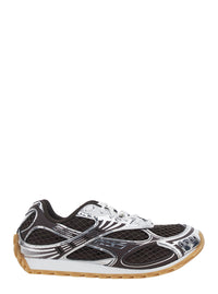 Bottega Veneta Women Sneakers 'Orbit' With Logo Lettering Detail In Brown Tech Fabric For Women