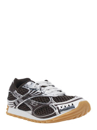 Bottega Veneta Women Sneakers 'Orbit' With Logo Lettering Detail In Brown Tech Fabric For Women