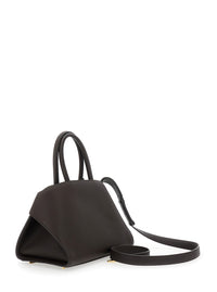 FERRAGAMO Ferragamo Women Shoulder Bag 'Hug Small' With Logo Lettering And Gancini Buckles On The Front In Brown Leather For Women