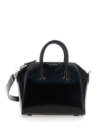 Givenchy Women Handbag 'Antigona' With Laminated Logo In Black Leather Woman