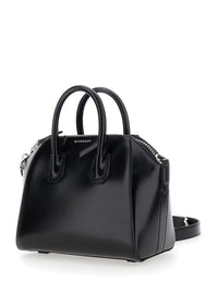 Givenchy Women Handbag 'Antigona' With Laminated Logo In Black Leather Woman