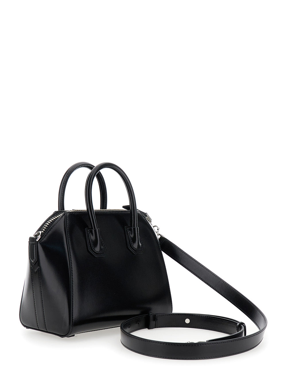 Givenchy Women Handbag 'Antigona' With Laminated Logo In Black Leather Woman
