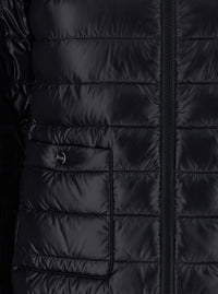 Herno Women Down Jacket With Stand-Up Collar And Front Pockets In Tech Fabric Black Women