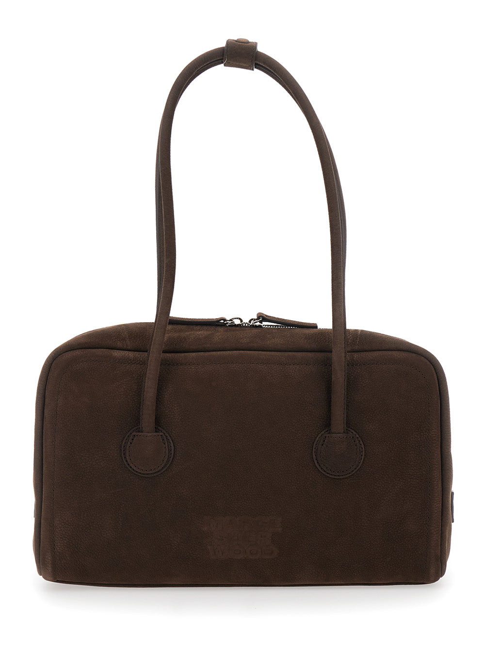 MARGESHERWOOD Margesherwood Women Shoulder Bag 'Soft Boston' Small With Logo Lettering On The Front In Brown Leather For Women