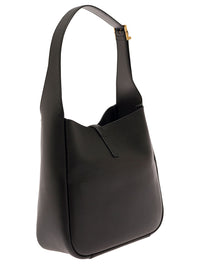 SAINT LAURENT Saint Laurent Women Shoulder Bag 'Le 5 À 7' With Cassandre Plaque On The Front In Grained Black Leather For Women