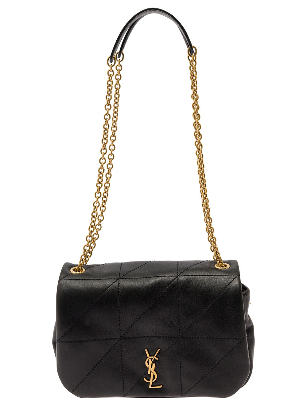 SAINT LAURENT Saint Laurent Women Crossbody Bag 'Mini Jamie 4.3' With Cassandre Detail In Black Quilted Leather For Women