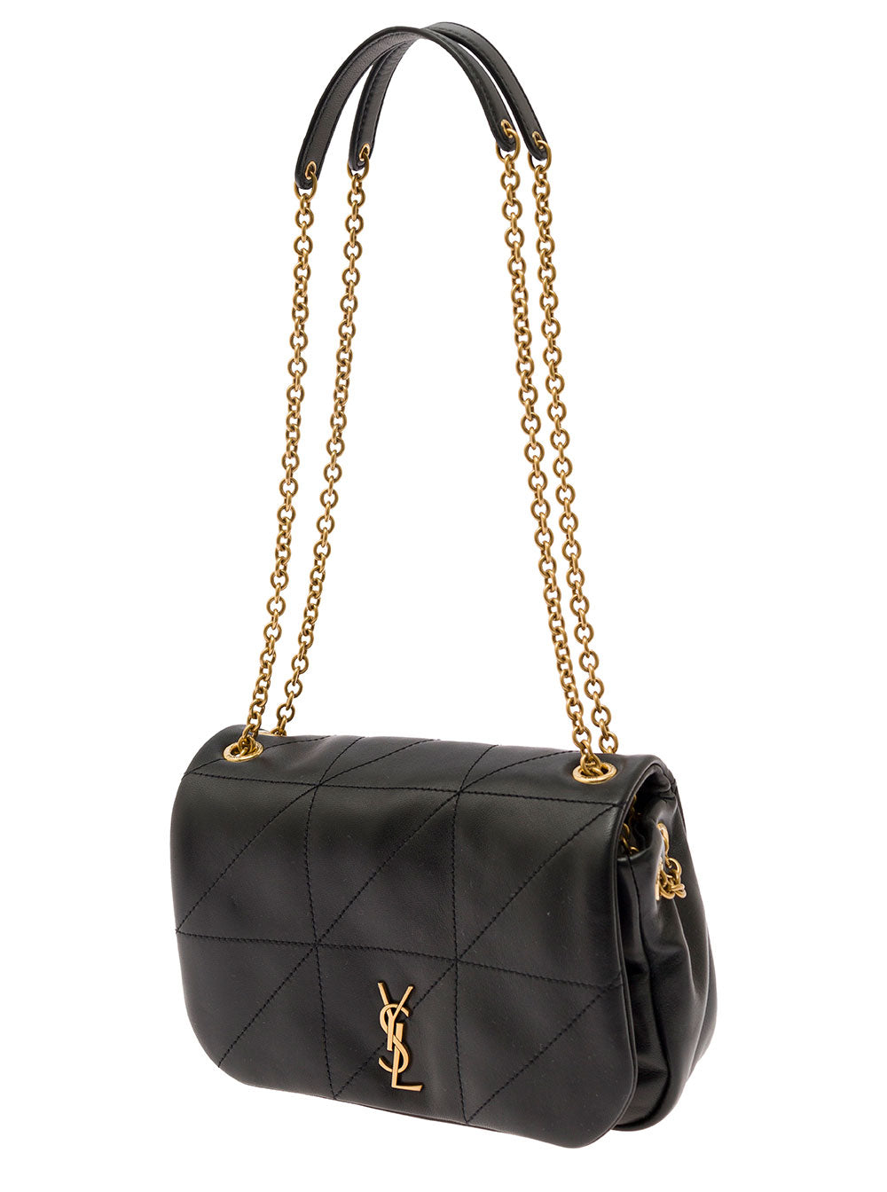 SAINT LAURENT Saint Laurent Women Crossbody Bag 'Mini Jamie 4.3' With Cassandre Detail In Black Quilted Leather For Women