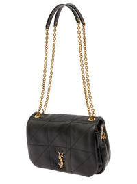SAINT LAURENT Saint Laurent Women Crossbody Bag 'Mini Jamie 4.3' With Cassandre Detail In Black Quilted Leather For Women