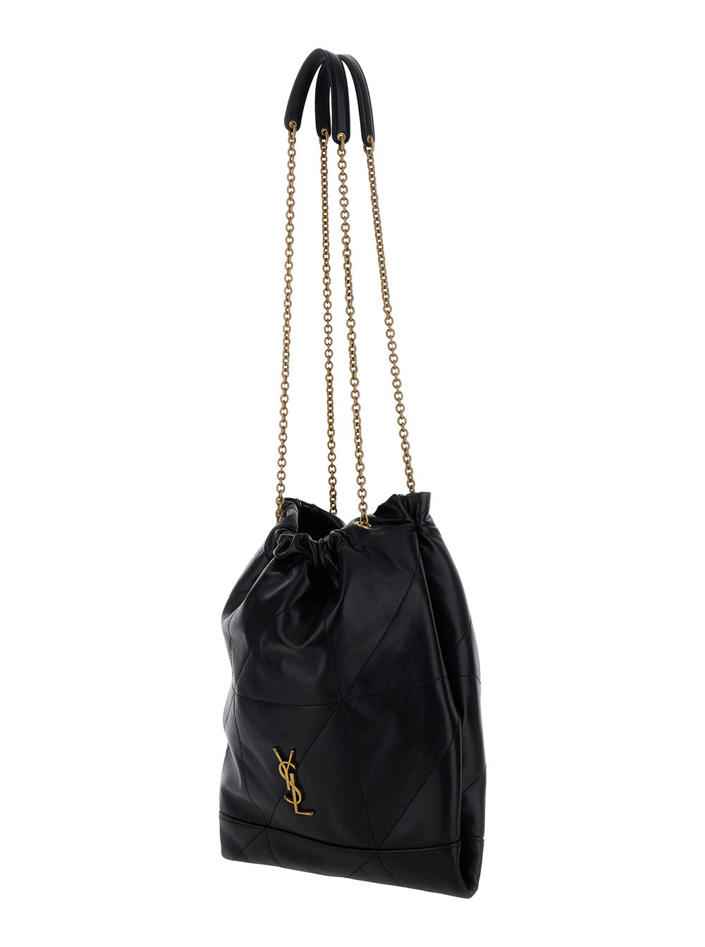 SAINT LAURENT Saint Laurent Women Crossbody Bag 'Jamie 4.3 Pochon' With Cassandre Plate On Front In Black Leather For Women