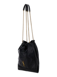 SAINT LAURENT Saint Laurent Women Crossbody Bag 'Jamie 4.3 Pochon' With Cassandre Plate On Front In Black Leather For Women