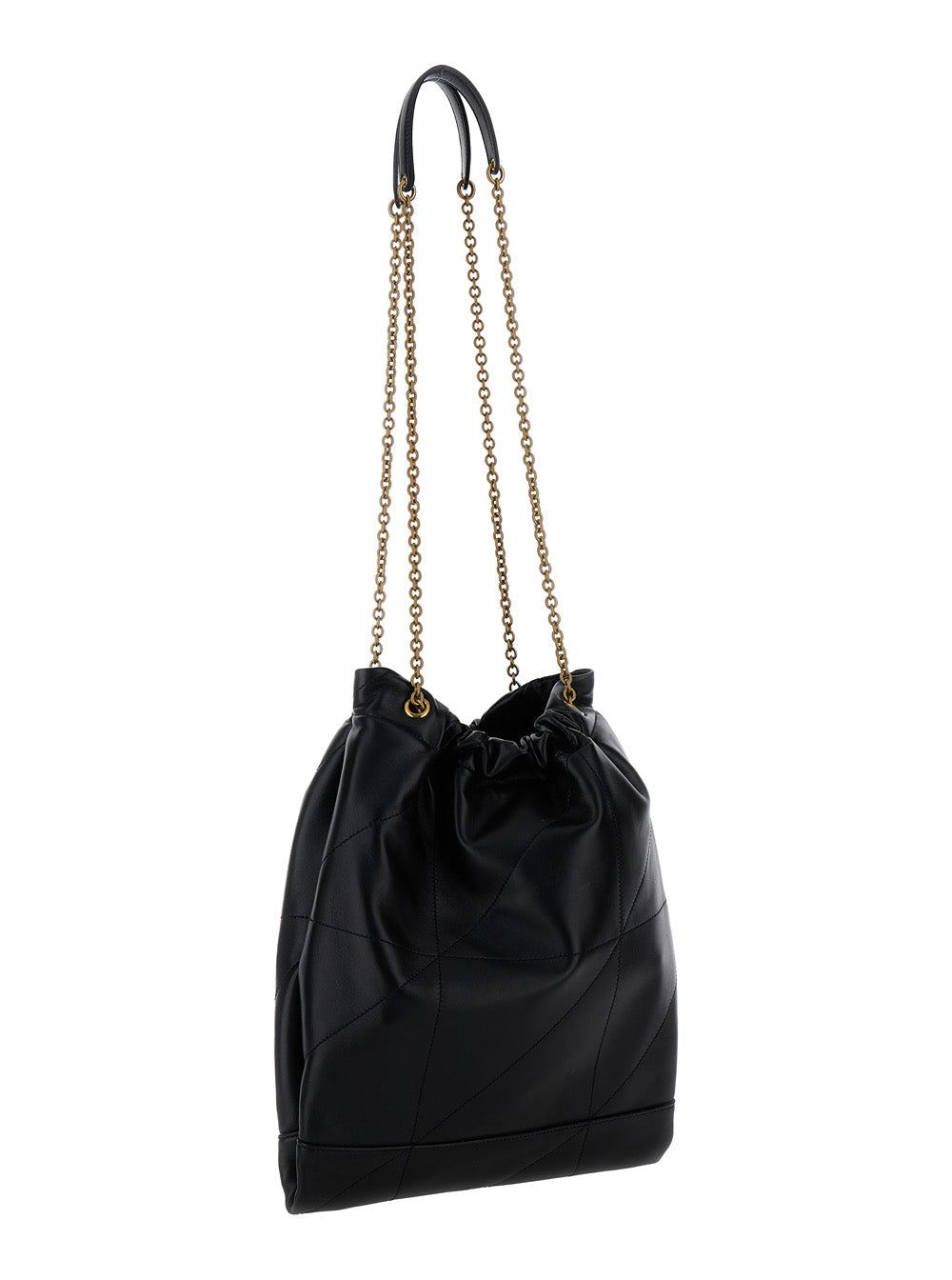 SAINT LAURENT Saint Laurent Women Crossbody Bag 'Jamie 4.3 Pochon' With Cassandre Plate On Front In Black Leather For Women