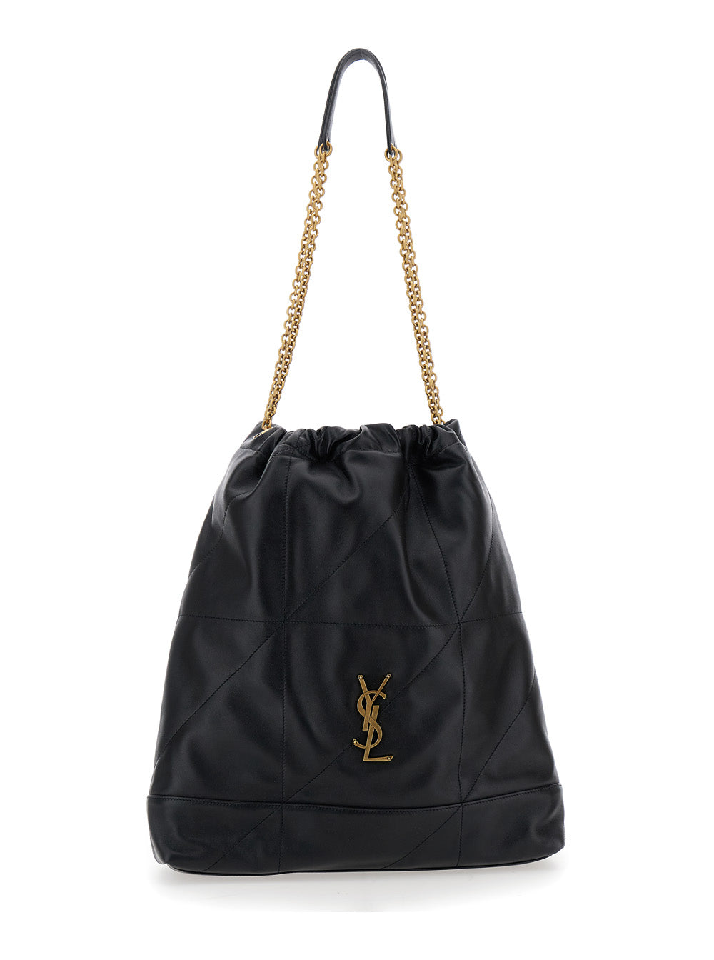 SAINT LAURENT Saint Laurent Women Crossbody Bag 'Jamie' With Two Top Handles With Chain And Cassandre Plate On The Front In Black Leather For Women