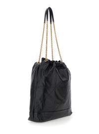 SAINT LAURENT Saint Laurent Women Crossbody Bag 'Jamie' With Two Top Handles With Chain And Cassandre Plate On The Front In Black Leather For Women