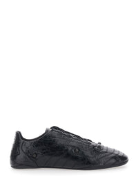Balenciaga Men 'City' Black Sneakers With All-Over Applied Studs In Leather For Men