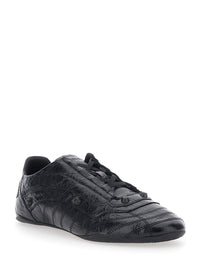 Balenciaga Men 'City' Black Sneakers With All-Over Applied Studs In Leather For Men