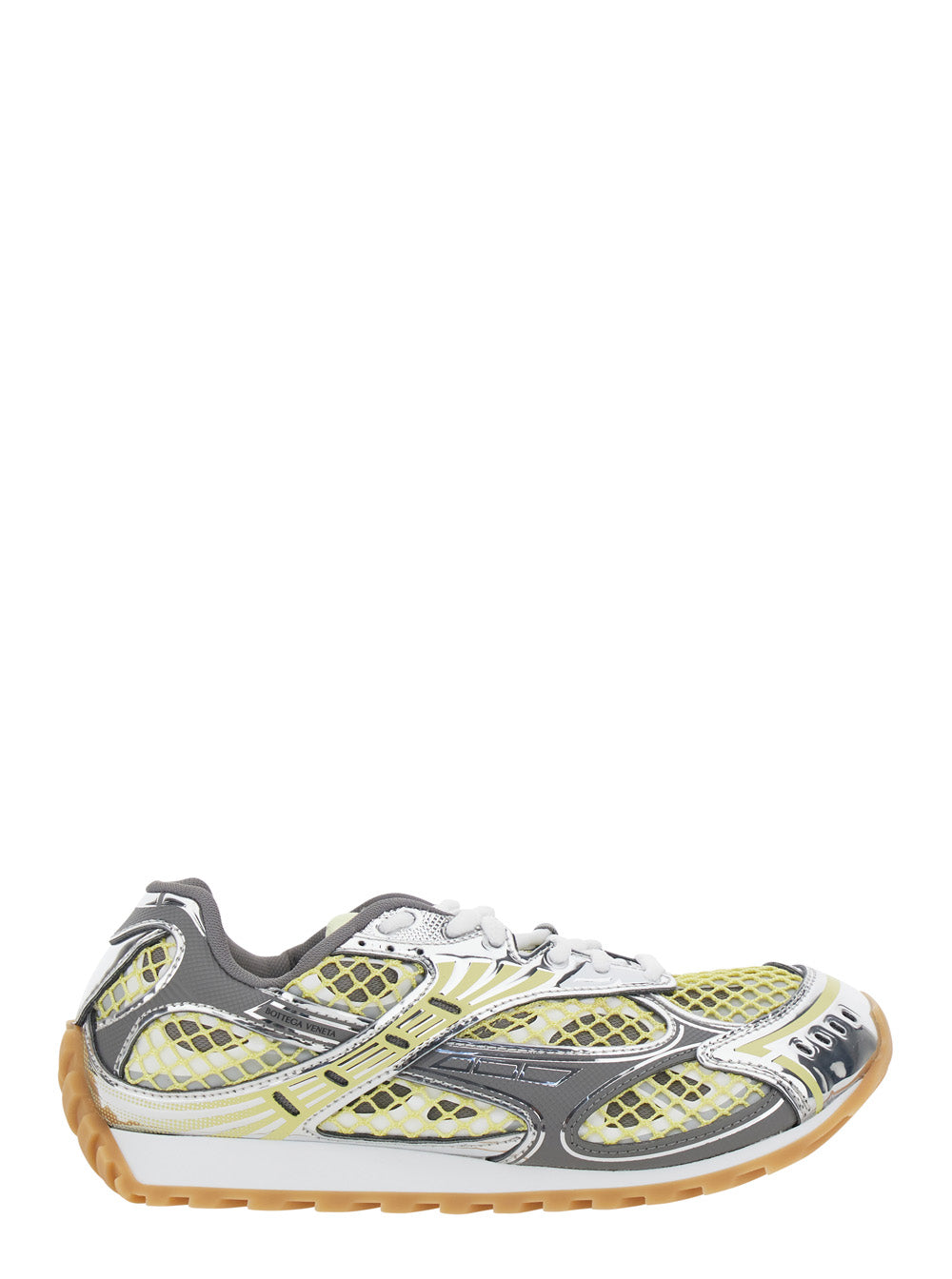 Bottega Veneta Women 'Orbit' Yellow Sneaker With Logo Lettering Detail In Tech Fabric Women