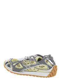 Bottega Veneta Women 'Orbit' Yellow Sneaker With Logo Lettering Detail In Tech Fabric Women