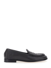 Bottega Veneta Women 'Silenzio' Loafers Brown With Intreccio Design In Leather For Women