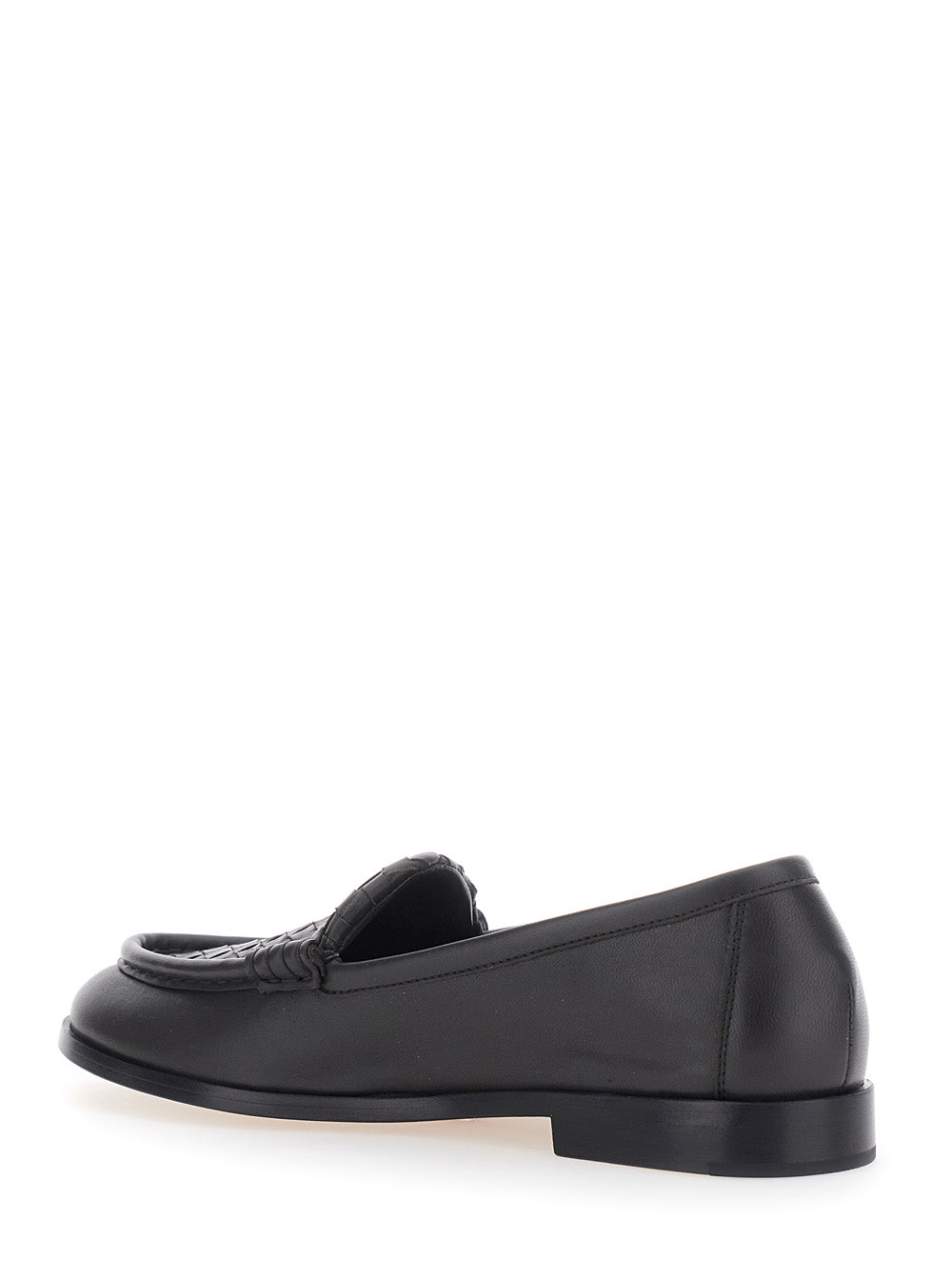 Bottega Veneta Women 'Silenzio' Loafers Brown With Intreccio Design In Leather For Women