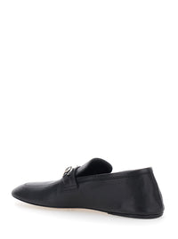 Gucci Women 'Ragazzo' Black Loafers With Square Toe And Horsebit On The Front In Leather For Women