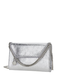 Stella Mccartney Women 'Falabella' Metallic Crossbody Bag With Chain Strap And Metallic Effect In Ecoleather For Women