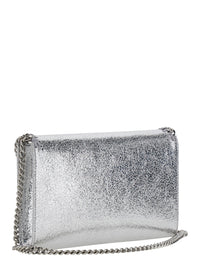 Stella Mccartney Women 'Falabella' Metallic Crossbody Bag With Chain Strap And Metallic Effect In Ecoleather For Women