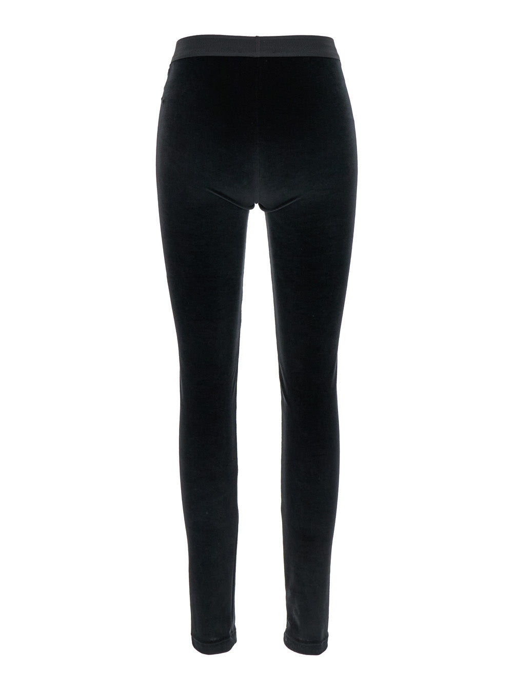TOM FORD Tom Ford Women Leggings With Elasticized Waist And Velvet Logo Lettering Black Women