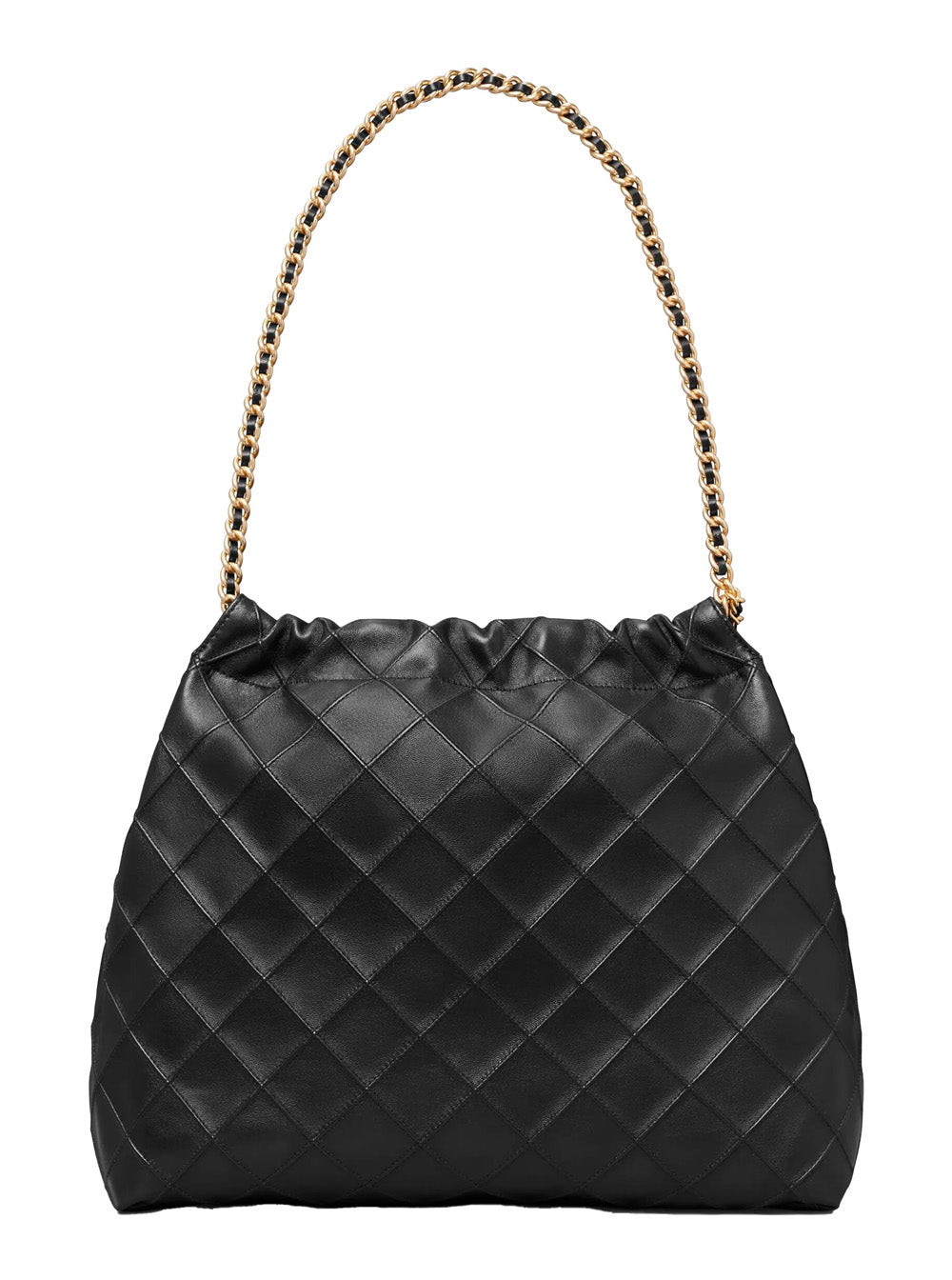 TORY BURCH Tory Burch Women Shoulder Bag With Chain Handles And Diamond Quilting In Black Leather For Women