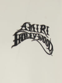 Amiri Men White T-Shirt With Printed Logo On The Front And Back In Cotton For Men